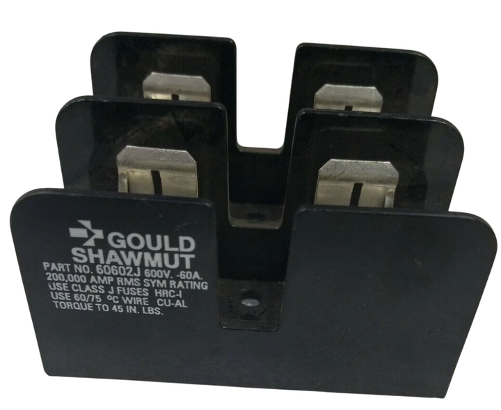 Mersen 60602J - Fuse Block 600V/60A (Industrial Circuit Protection)