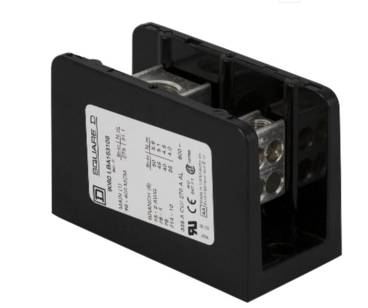 Schneider Electric 9080LBC163106 - Fuse Block 600V AC, 30A (UL/CSA Certified)