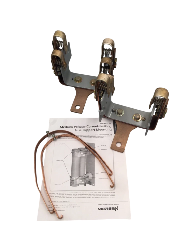 Mersen 9F61BNW452 - Fuse Clip 600V/450A (Nickel-Plated Brass Construction)