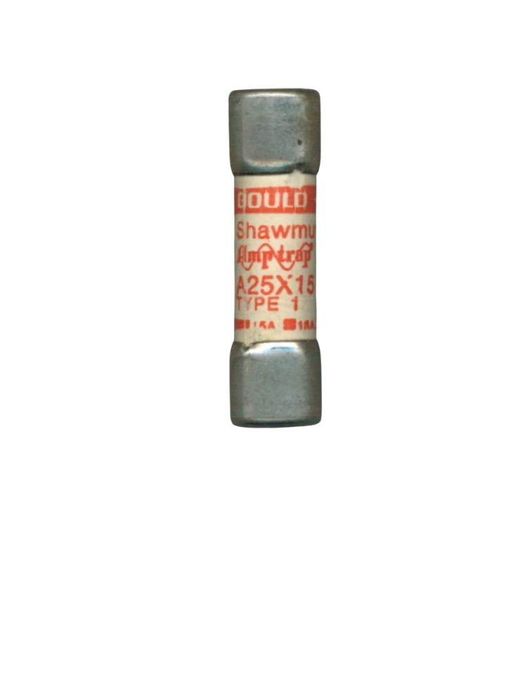 Mersen A25X15-1 - High Voltage Fuse 15A/250V (UL/CSA Certified Ceramic Body)