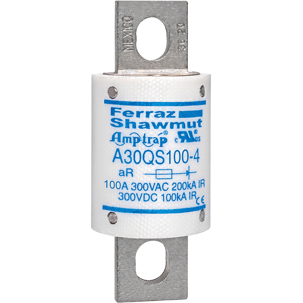A30QS100-4 Mersen Amp-Trap Low Voltage Fuse
 300V  100A Fuse - Essential Electric Supply