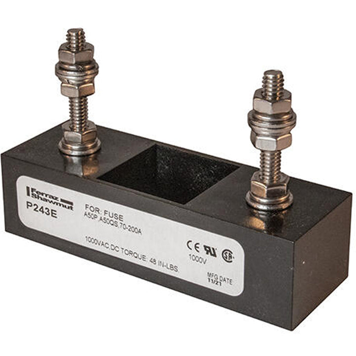 P243E Mersen P243 Series Fuse Block 500V  200A - Essential Electric Supply