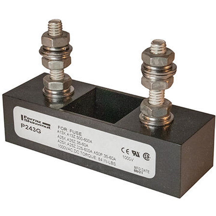 P243G Mersen P243 Series Fuse Block 500V  60A - Essential Electric Supply