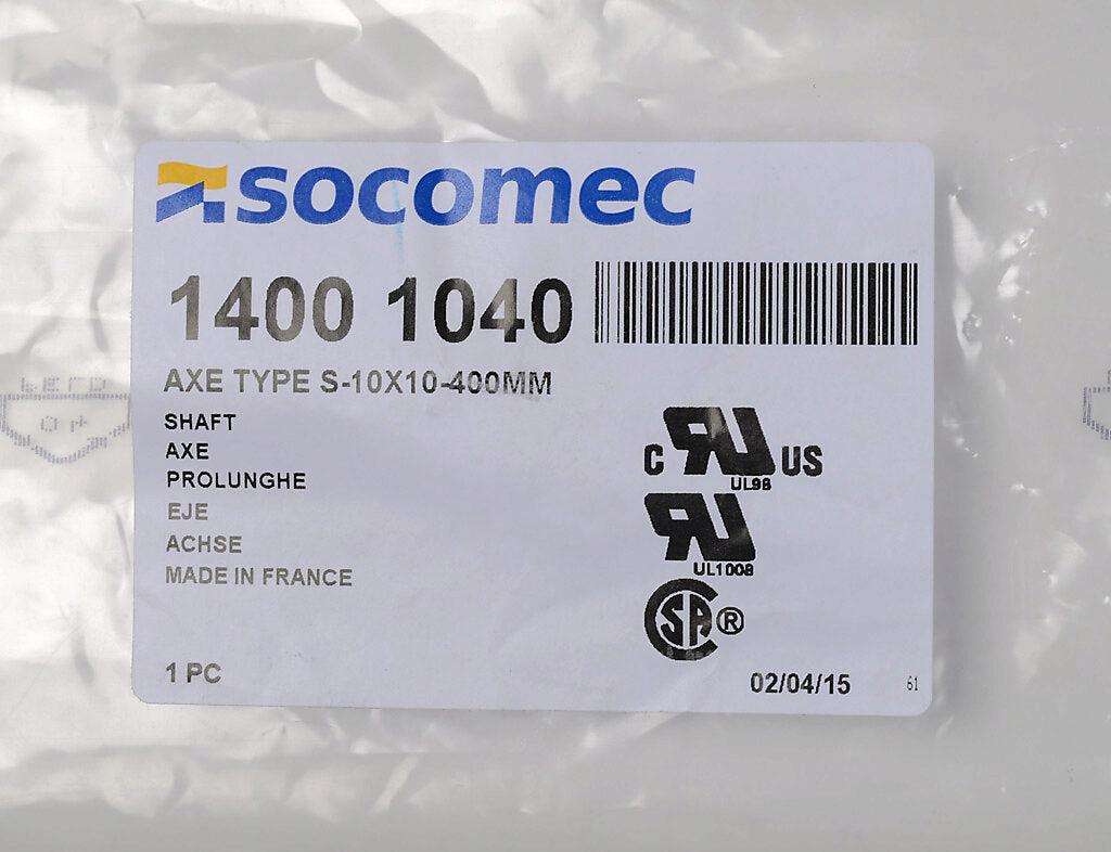 Socomec 14001040 - Switch Accessory for PLP-Compatible Frames (5 lb Metal Construction)