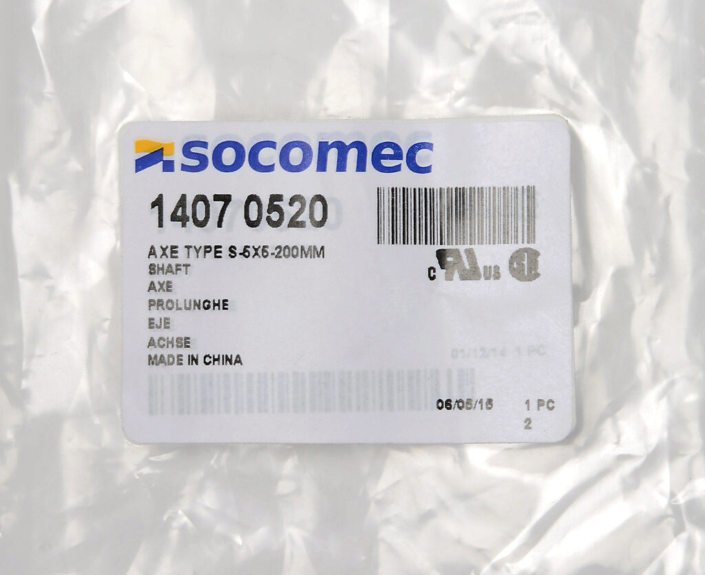 Socomec 14070520 - Switch Accessory for PLP Frame Systems (5 lb Industrial Component)