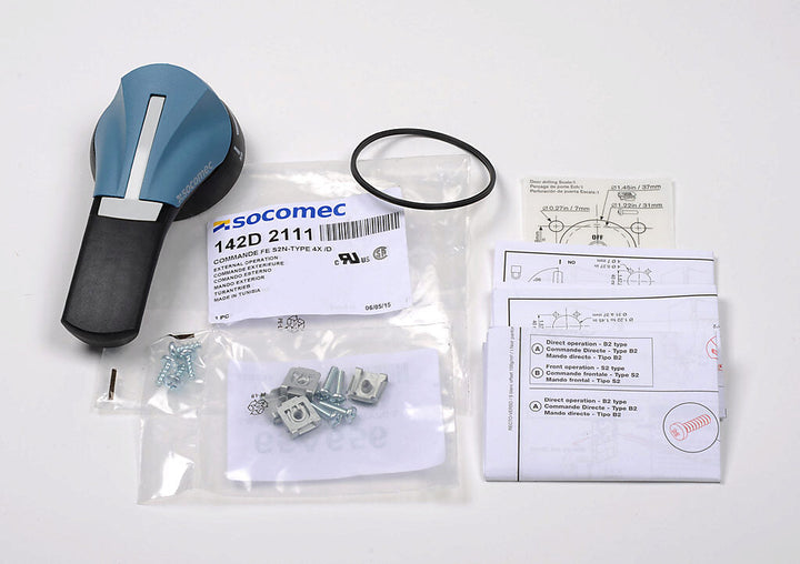 Socomec 142D2111 - Switch Handle Accessory for PLP Frame Breakers (5 lb Industrial-Grade Component)