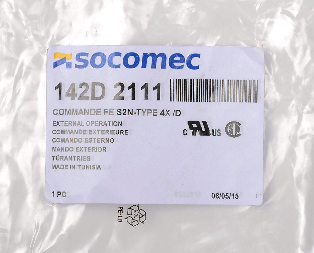 Socomec 142D2111 - Switch Handle Accessory for PLP Frame Breakers (5 lb Industrial-Grade Component)