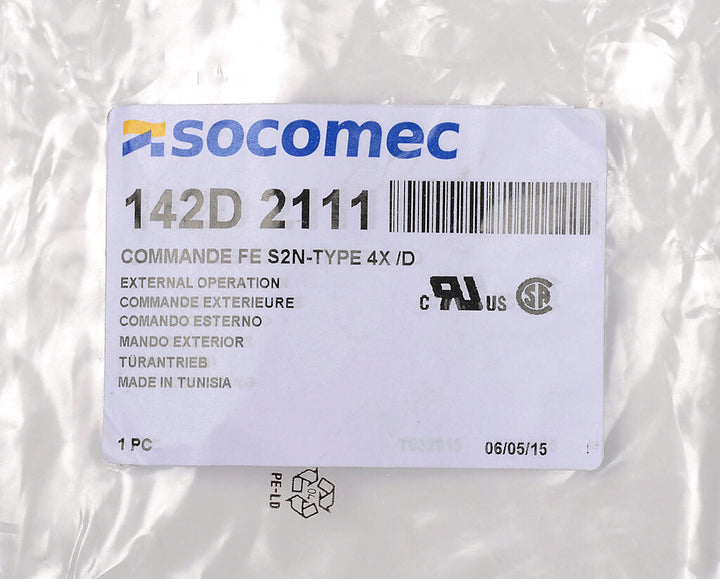 Socomec 142D2111 - Switch Handle Accessory for PLP Frame Breakers (5 lb Industrial-Grade Component)