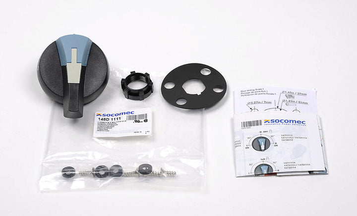 Socomec 148D1111 - Switch Handle Accessory for PLP-Frame Switchgear (5 lb Industrial-Grade)