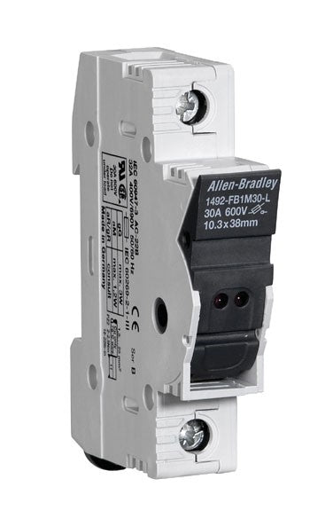 Allen-Bradley 1492-FB1M30-L - Class CC Fuse Block 30A 600V AC/DC (UL 508 Certified)