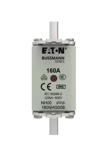 Bussmann 160NH00G-B - NH00 Fuse 160A@500V (120kA AIC Rating)