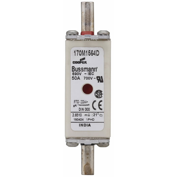 Bussmannn 170M1564D - NH Fuse 50A (690V, 200kA AIC)