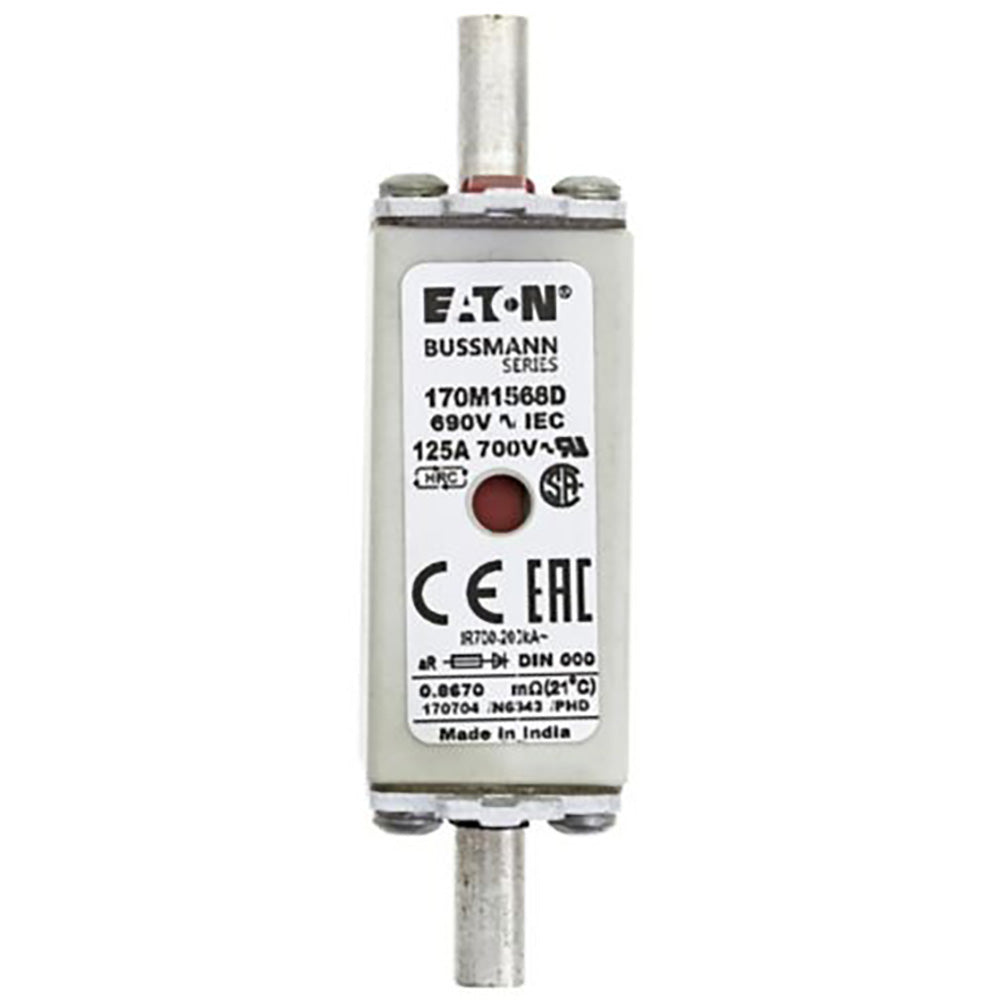 Bussmann 170M1568D - NH Fuse 125A (690V, 200kA AIC)
