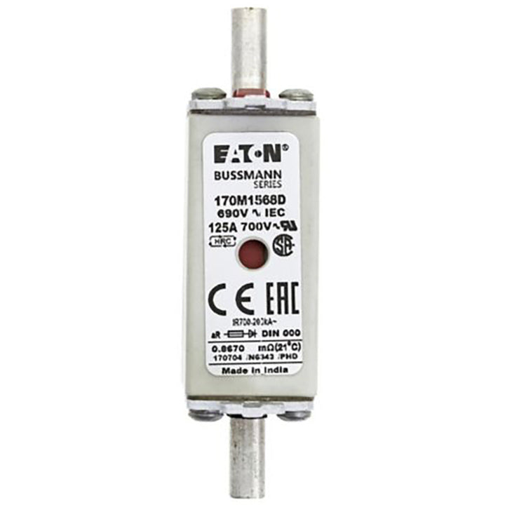 Bussmann 170M1568D - NH Fuse 125A (690V, 200kA AIC)