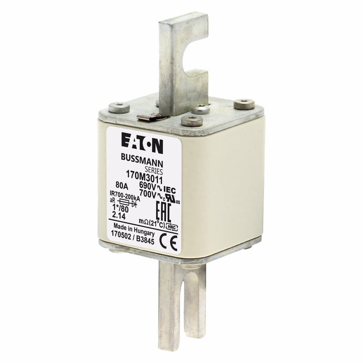 170M3011 Bussmann  Low Voltage Fuse
 690V  80A Fuse - Essential Electric Supply