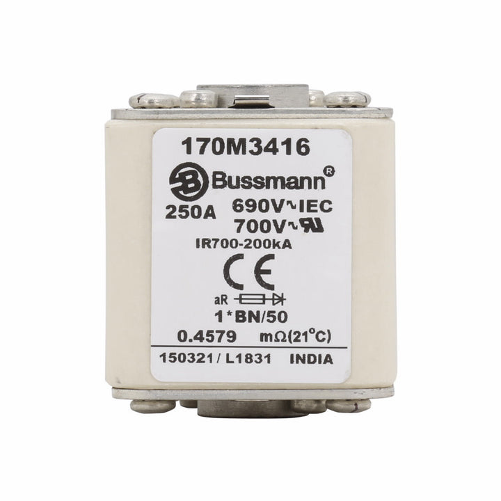 Bussmann 170M3416 - NH Fuse 250A (690V, 200kA AIC)