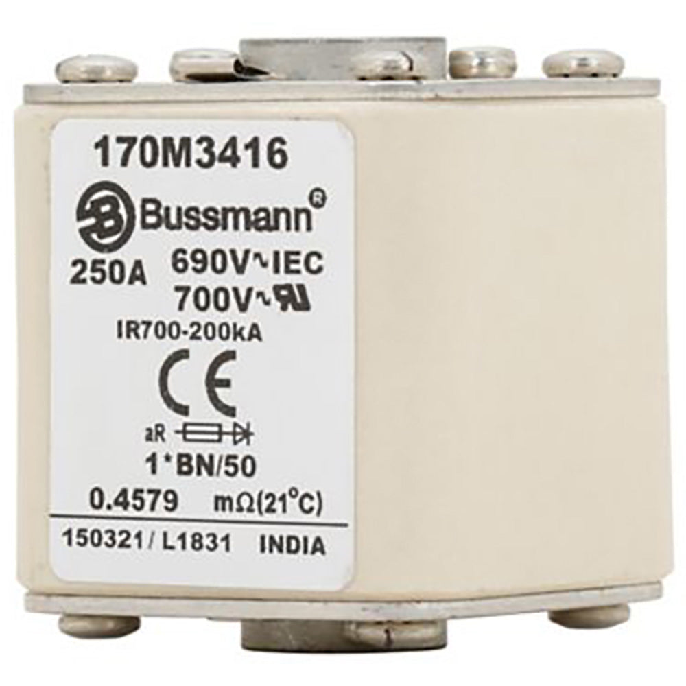 Bussmann 170M3416 - NH Fuse 250A (690V, 200kA AIC)