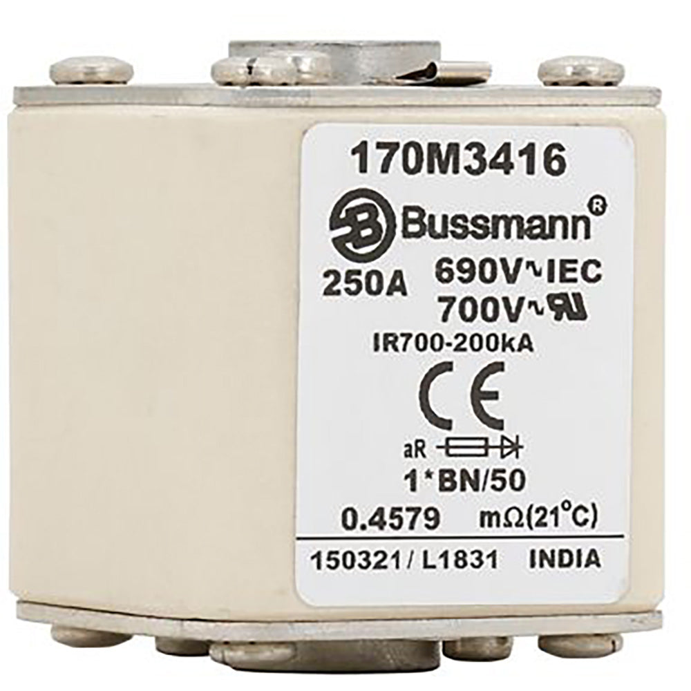 Bussmann 170M3416 - NH Fuse 250A (690V, 200kA AIC)