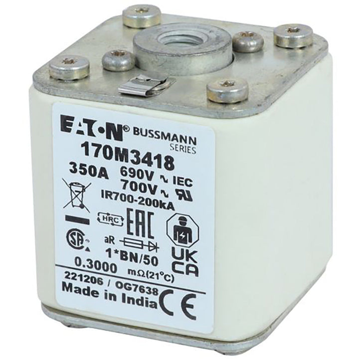 Bussmannn 170M3418 - NH Fuse 350A (200kA@690V AC aR Class)