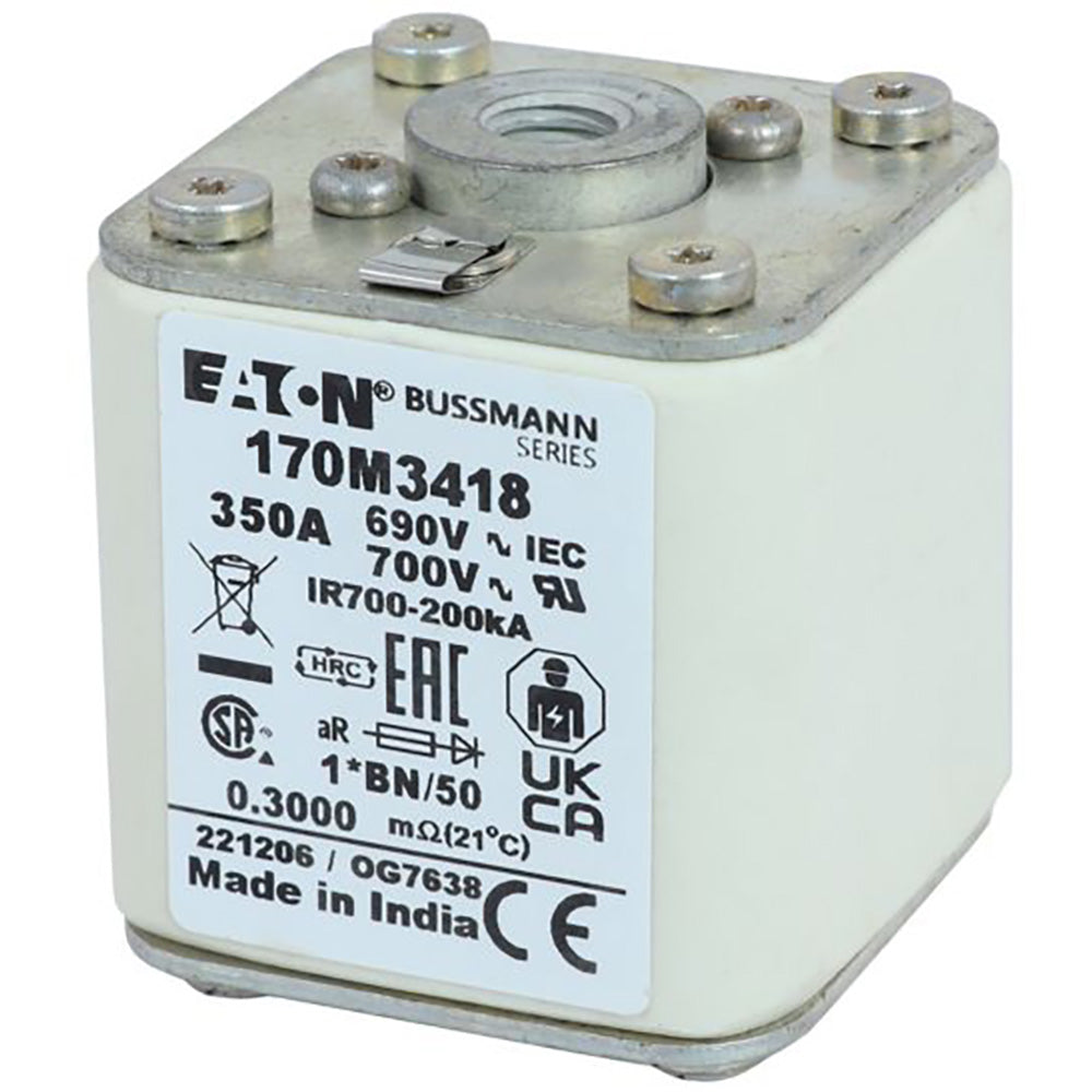 Bussmannn 170M3418 - NH Fuse 350A (200kA@690V AC aR Class)