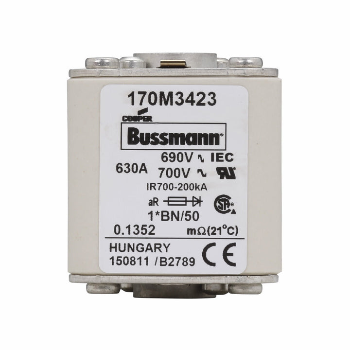 Bussmannn 170M3423 - NH Fuse 630A (200kA@690V AC aR Class)