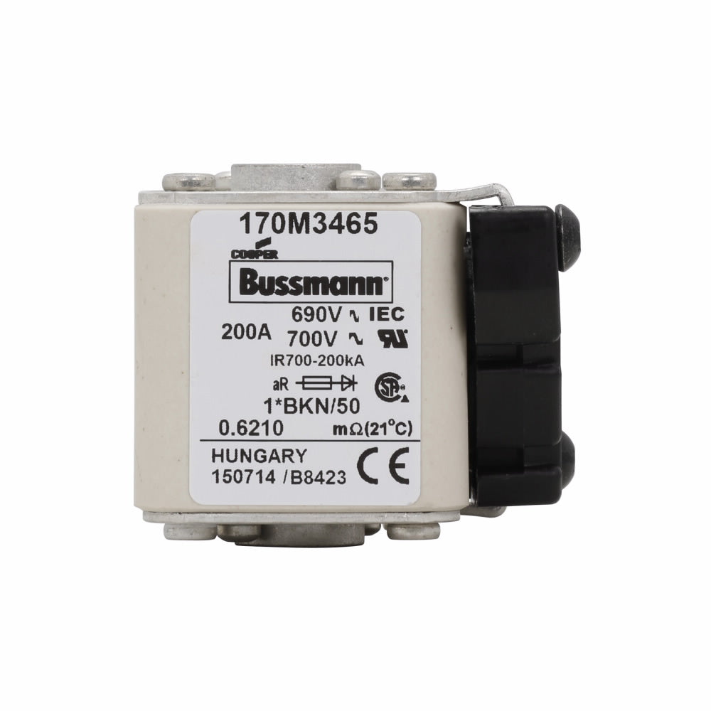 Bussmann 170M3465 - BKN Fuse 690V 200A (aR Class High-Speed Protection)