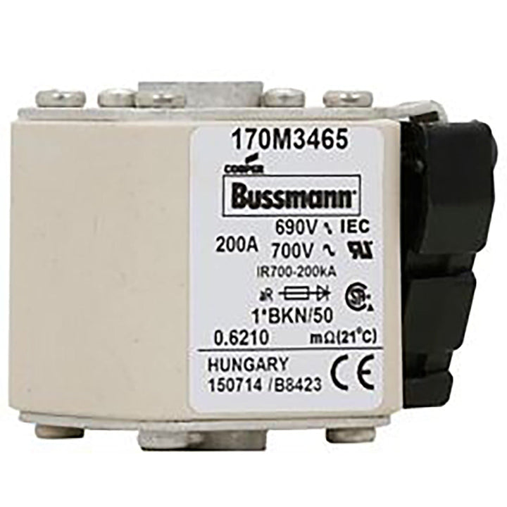 Bussmann 170M3465 - BKN Fuse 690V 200A (aR Class High-Speed Protection)