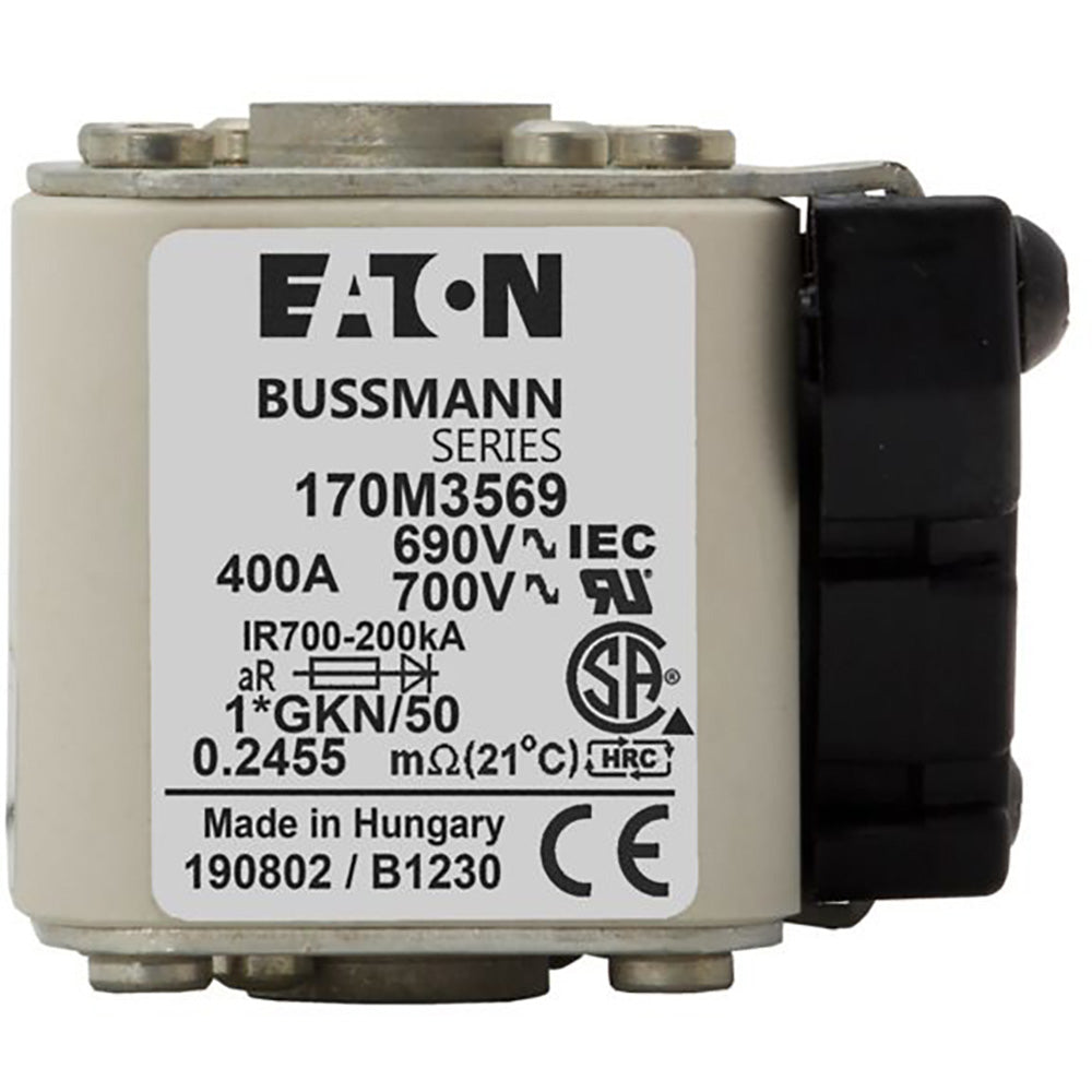 Bussmann 170M3569 - NH Fuse 400A (700V AC, 200kA AIC)
