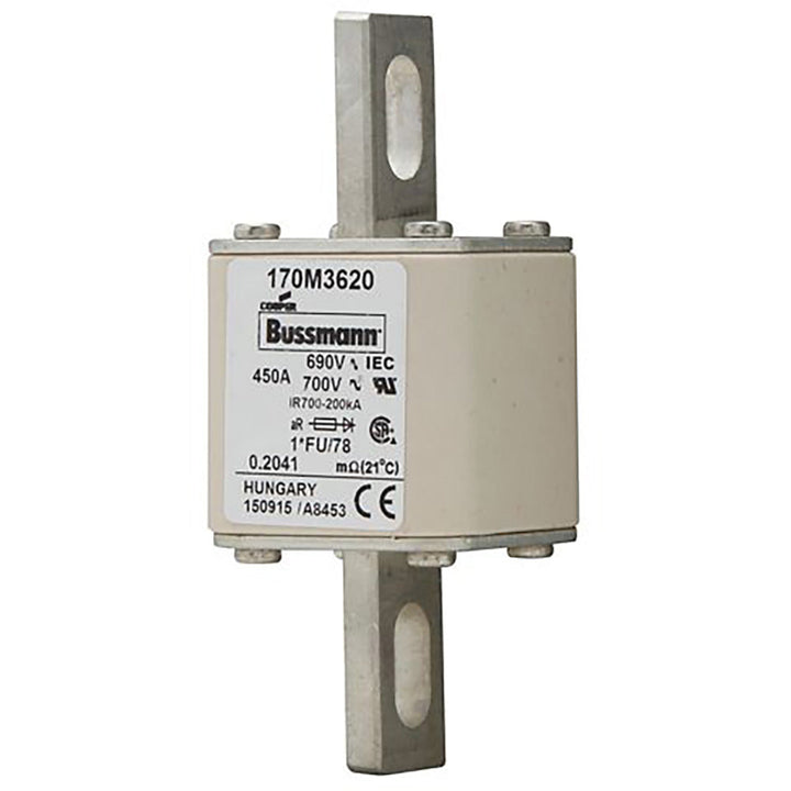 Bussmann 170M3620 - USSTYLE Medium Voltage Fuse 700VAC (450A, 200kA AIC)