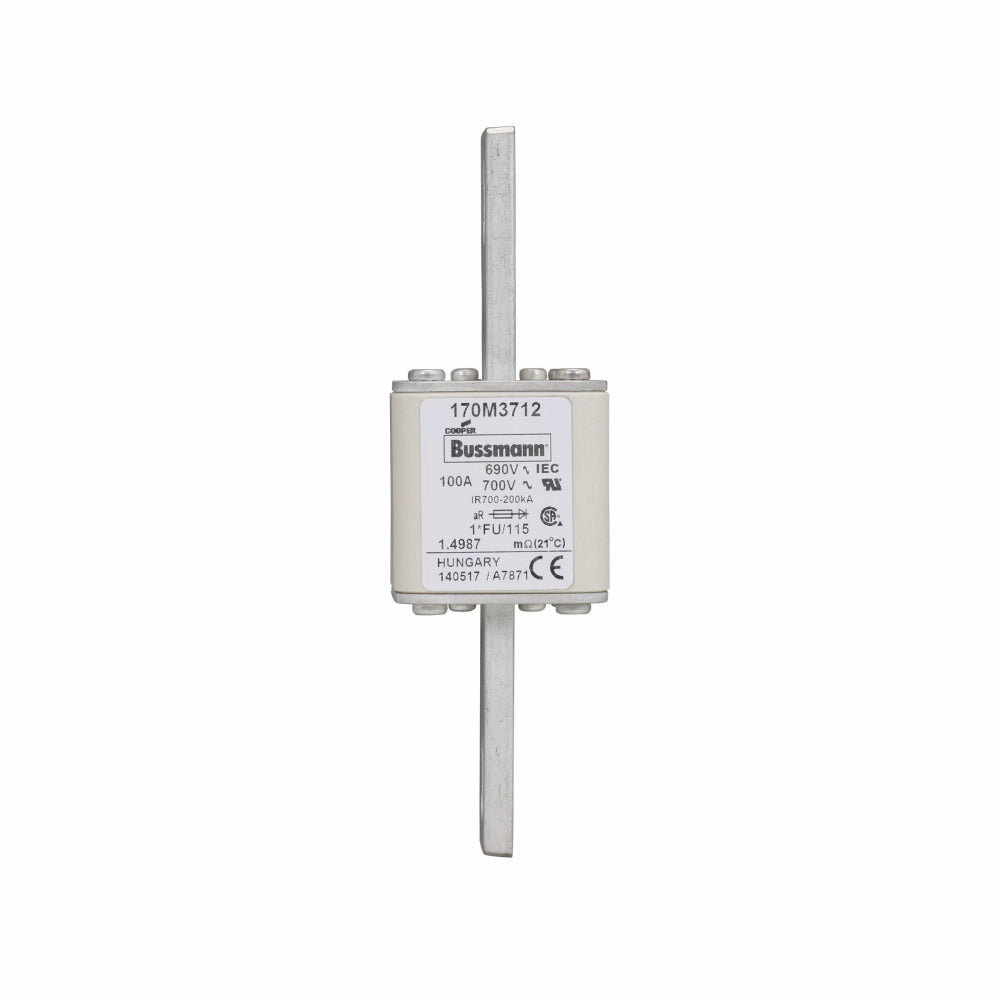 Bussmannn 170M3712 - US-Style Fuse 100A (690V, 200kA AIC)