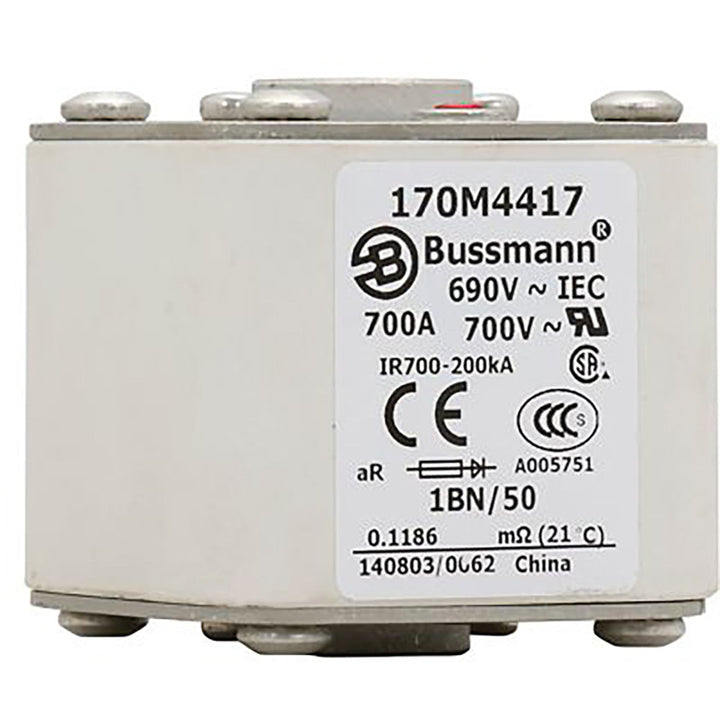 Bussmann 170M4417 - Type B Fuse 700A (690V, 200kA AIC)