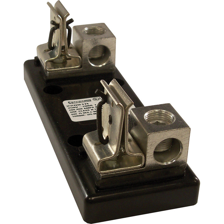 Mersen 22001R - 220 Fuse Block 200A @ 250V (Side-Clip Mount)