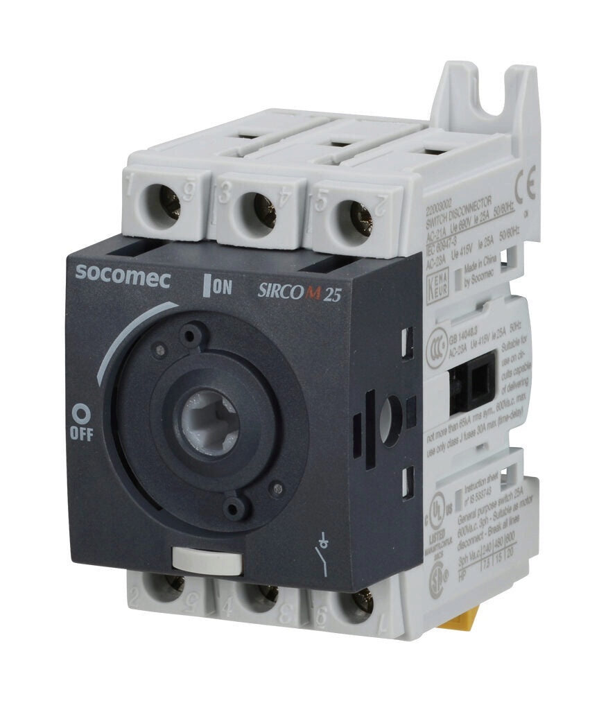 Socomec 22003002 - Disconnect Switch 690V AC 125A (PLP Frame Compatible)