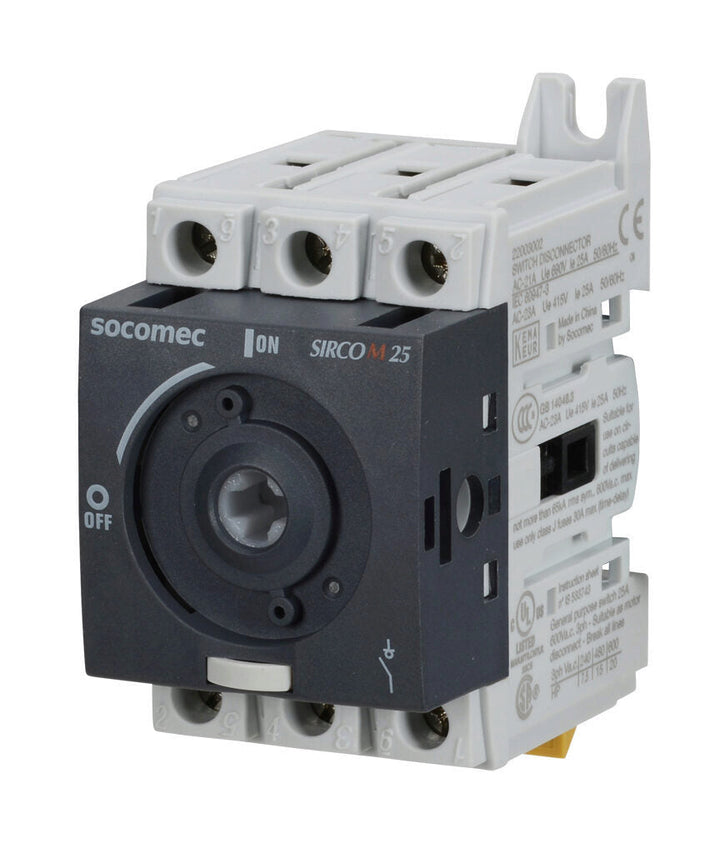 Socomec 22003002 - Disconnect Switch 690V AC 125A (PLP Frame Compatible)