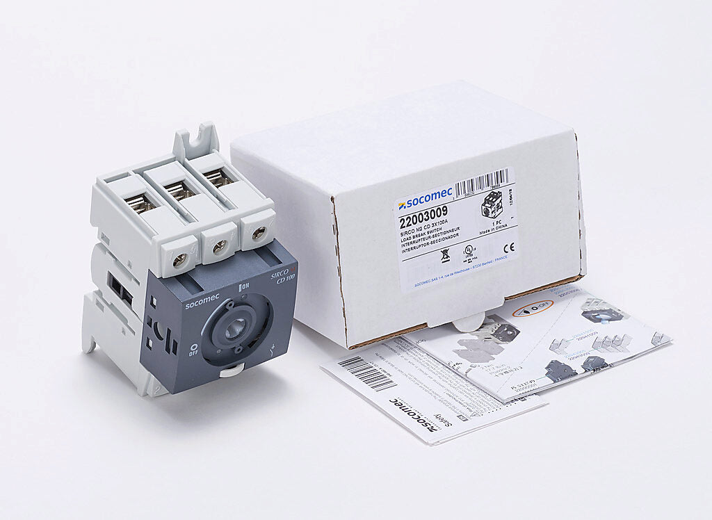 Socomec 22003009 - Disconnect Switch 600V AC (PLP-Compatible Frame)
