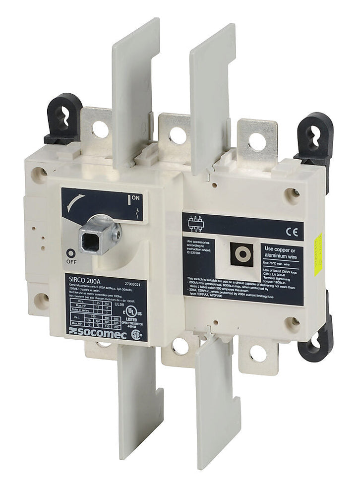 Socomec 27003021 - Disconnect Switch 690V AC 125A (IEC 60947-3 Compliant)
