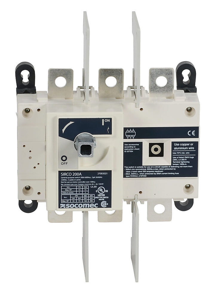 Socomec 27003021 - Disconnect Switch 690V AC 125A (IEC 60947-3 Compliant)