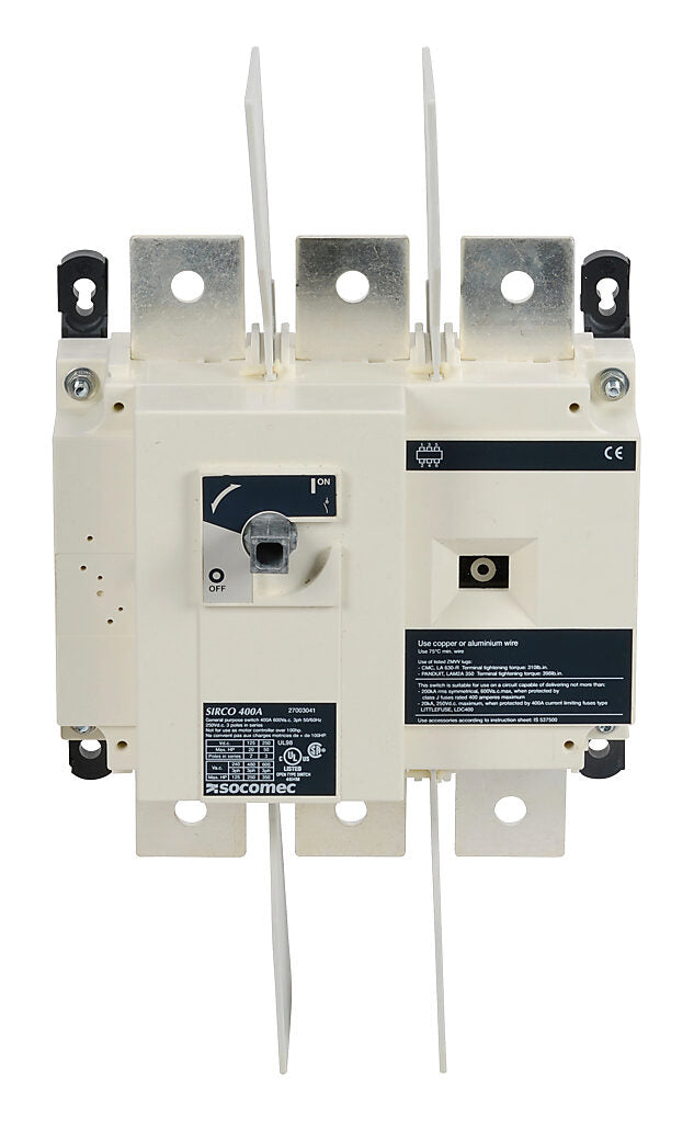 Socomec 27003041 - Disconnect Switch 690V AC 125A (PLP Frame Compatible)