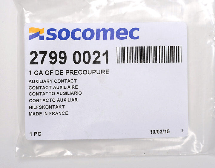 Socomec 27990021 - Auxiliary Contact Kit PLP-Frame Compatible (IEC 60947 Compliant)