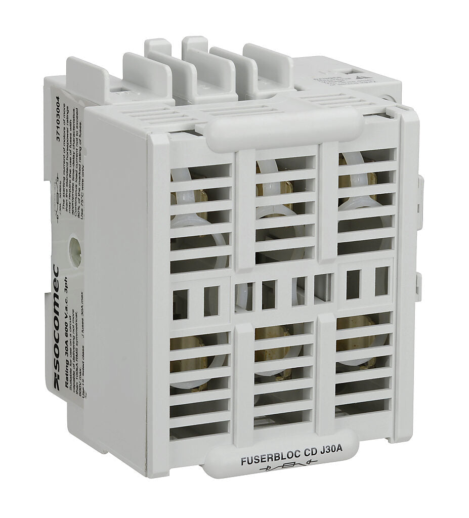 Socomec 37103004 - Fusible Disconnect Switch 600V/30A (3-Pole, Class J)