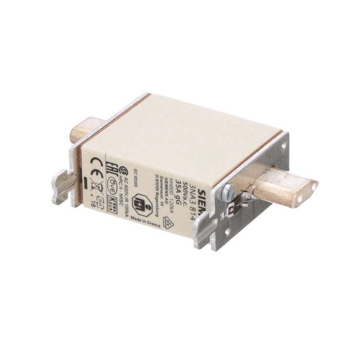 Siemens 3NA3814 - NH00 Fuse 500V 35A (IEC 60269 Compliant)