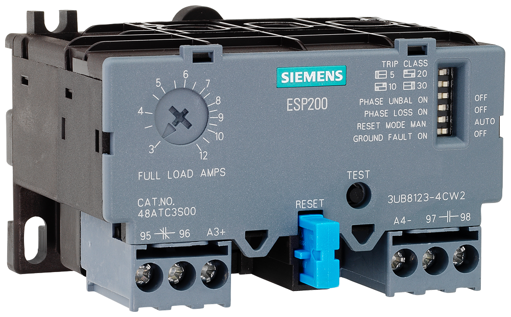 Siemens 3UB8123-4KW2 - Solid State Overload Relay 50-200A