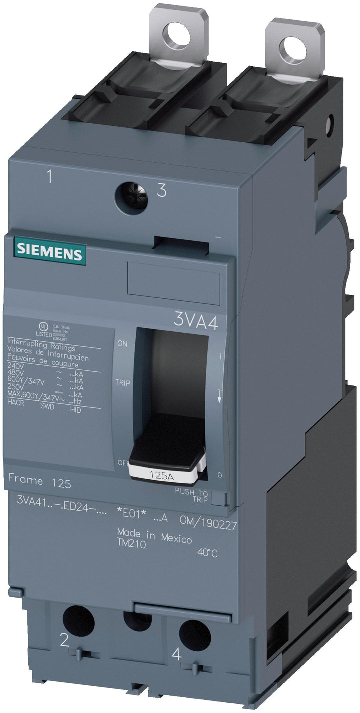 Siemens 3VA41306ED240AA0 - Molded Case Breaker 600V 125A