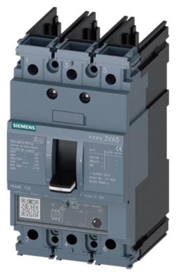 Siemens 3VA5112-5EC31-0AA0 - Molded Case Breaker 125A 3-Pole