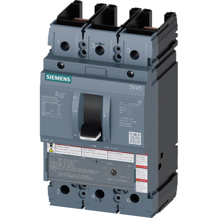 Siemens 3VA5215-6EC61-0AA0 - Molded Case 150A 600V 2-Pole Breaker