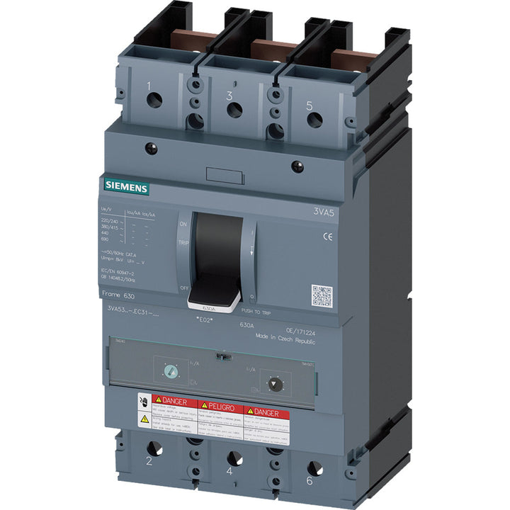 Siemens 3VA5320-5EC31-0AA0 - Molded Case Breaker 200A 3-Pole