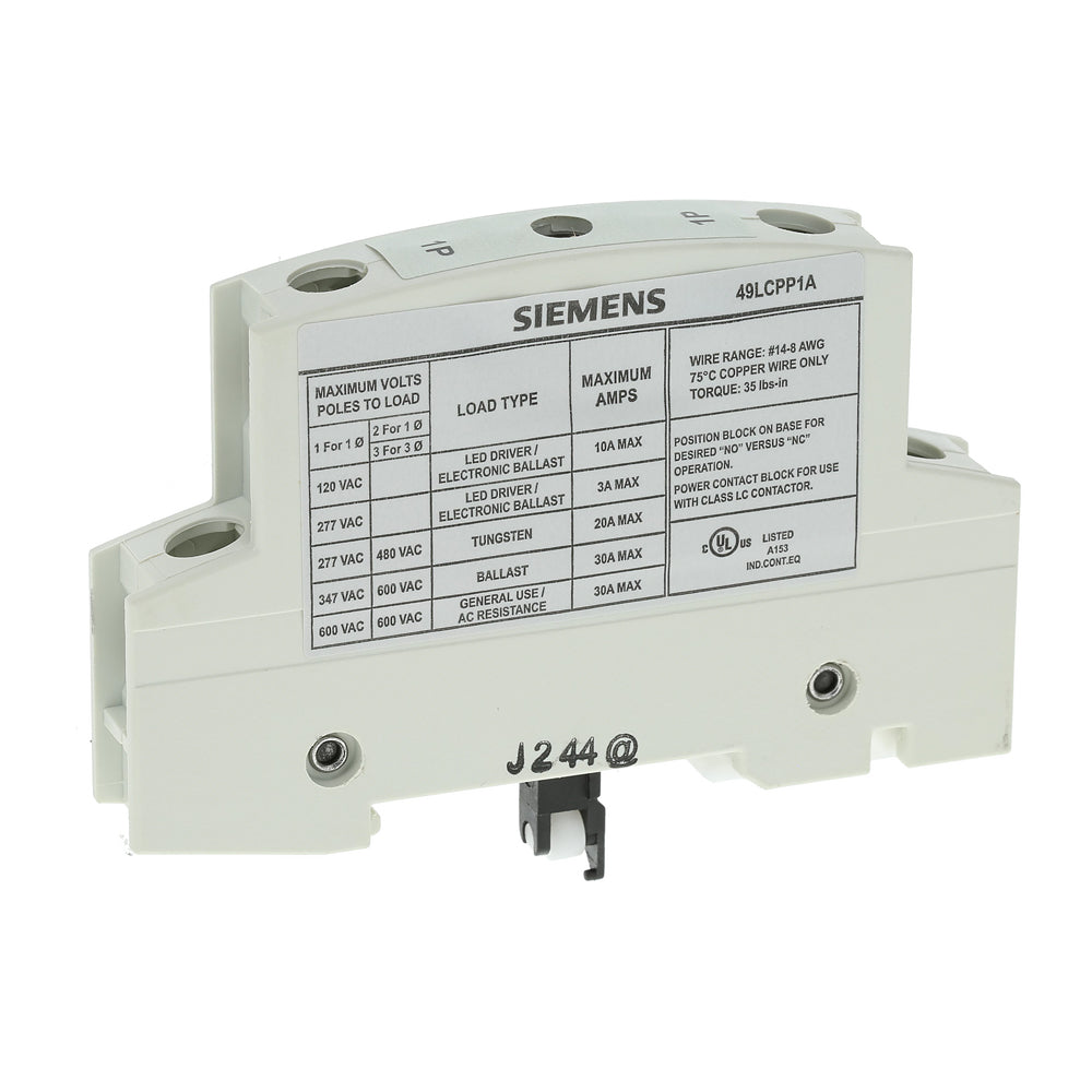 Siemens 49LCPP1A - 1A 250V AC Ferrule Fuse (0.25 lb)