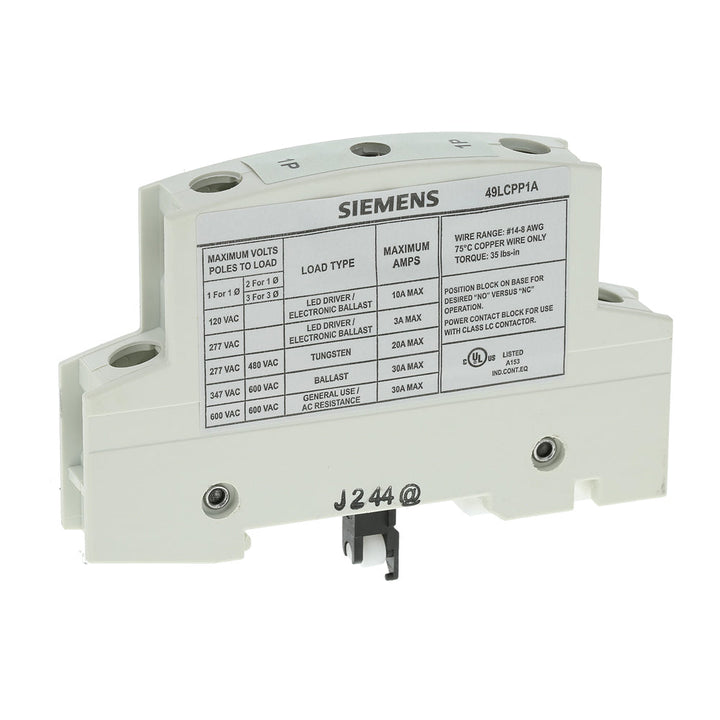 Siemens 49LCPP1A - 1A 250V AC Ferrule Fuse (0.25 lb)