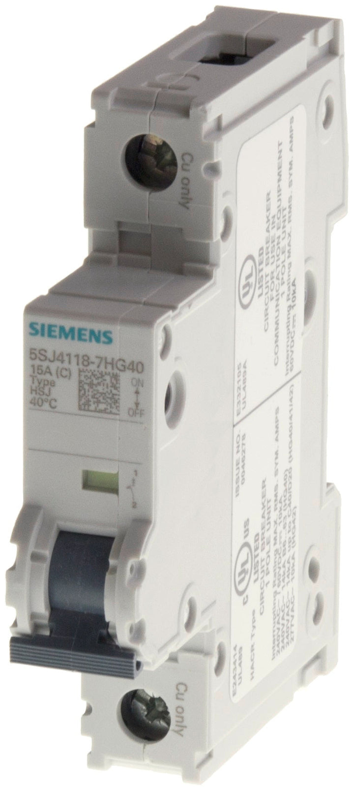 Siemens 5SJ4102-7HG40 - Molded Case 2A 240V 1-Pole