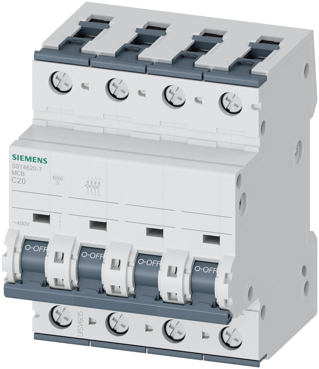 Siemens 5SY46207 - Miniature Circuit Breaker 20A 240V